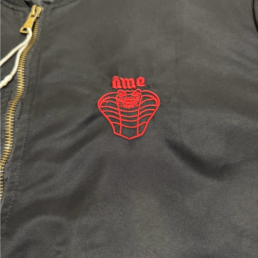 Chartou Black Bomber Jacket with Snake Embroidery - Picture 5 of 9
